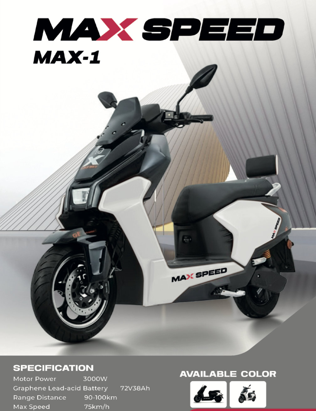 Max Speed's Max-1 E-Motorbike