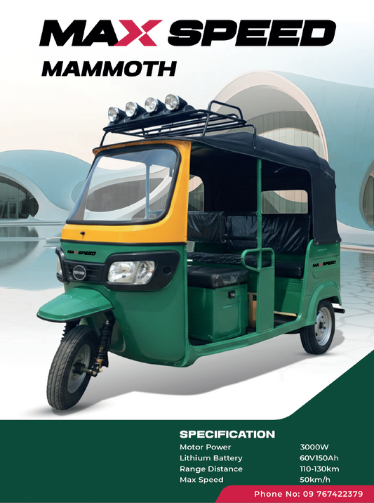 Max Speed's Mammoth 3-Wheel EV